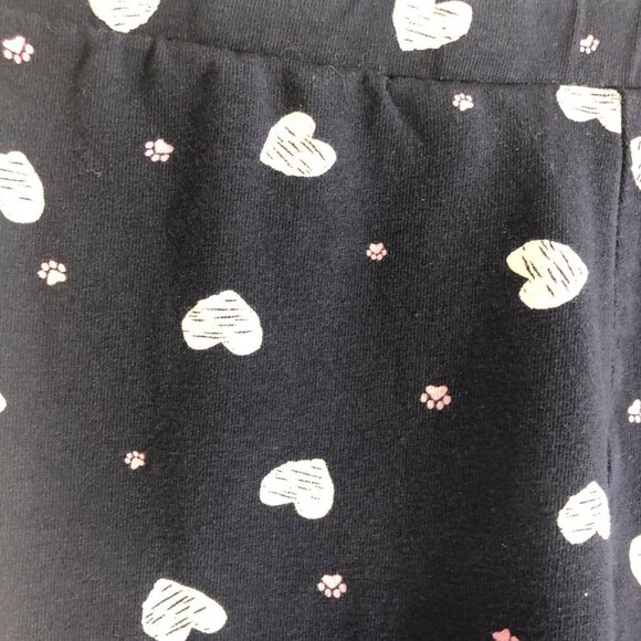 Zara Size 9/10 Blue Heart & Dog Paw Leggings - Picture 3 of 6